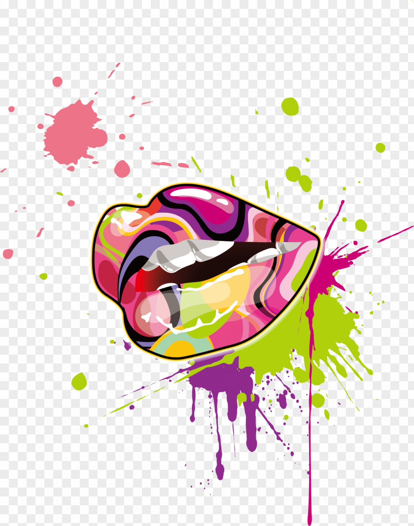 Personality Lips Mouthwash Clip Art PNG