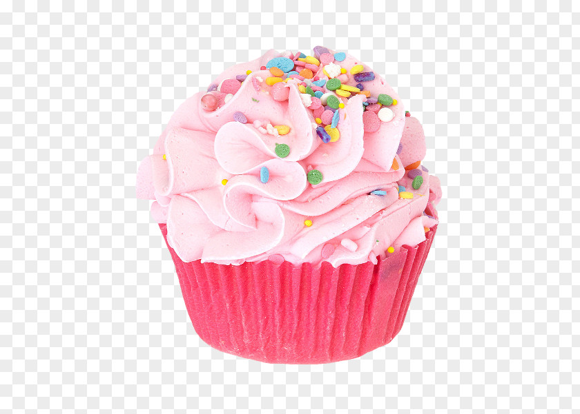 Pink Food Cupcake Ice Cream Confectionery PNG