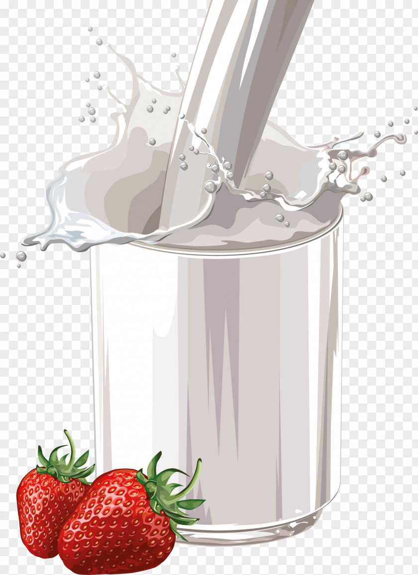 Plash Milk Bottle Strawberry Cream PNG