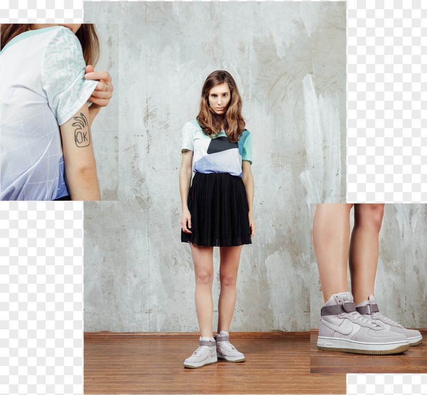 Street Beat Miniskirt Waist T-shirt Dress Sleeve PNG