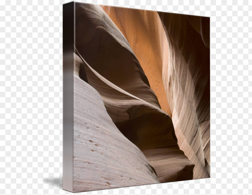 Wood Antelope Canyon Gallery Wrap Sandstone Canvas Photography PNG