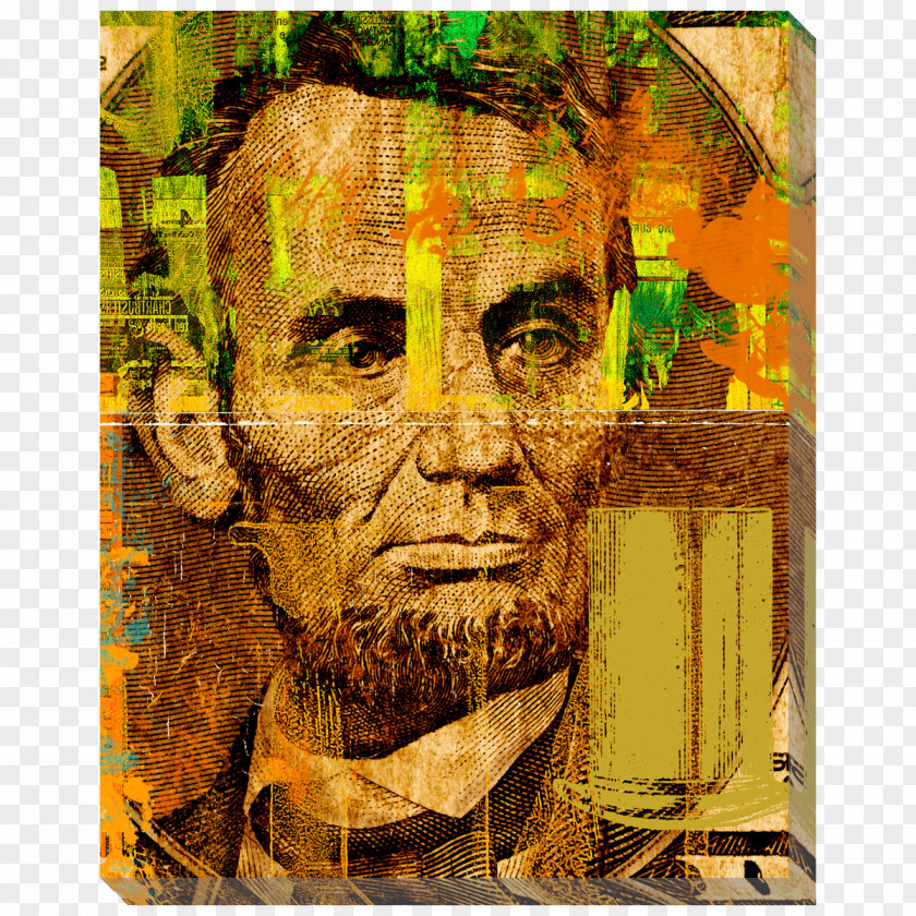 Abraham Lincoln Archaeological Site United States Five-dollar Bill Carving Art PNG