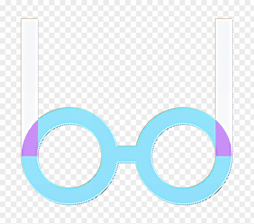Azure Electric Blue Eyeglasses Icon Glasses Spectacles PNG