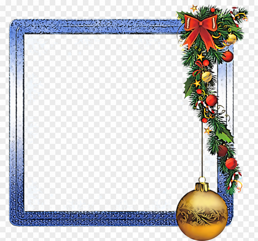 Christmas Frame Border Decor PNG