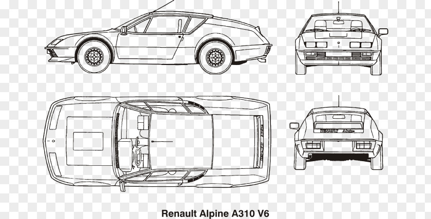 Renault Alpine A310 Car Door PNG