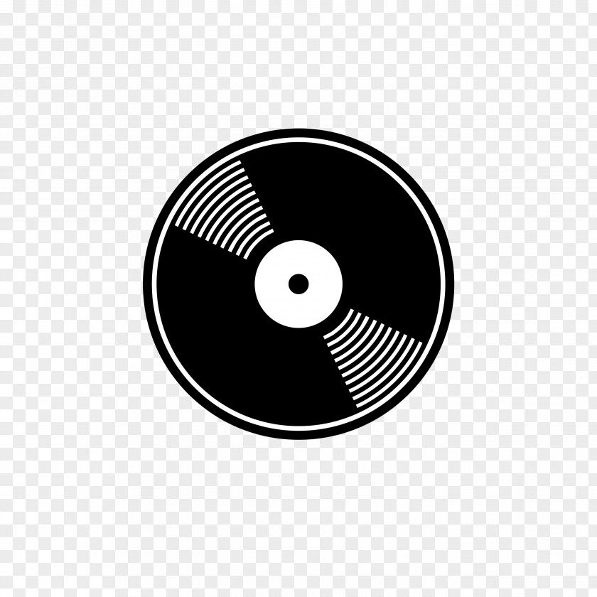 Vector Black White CD Compact Disc And Optical PNG