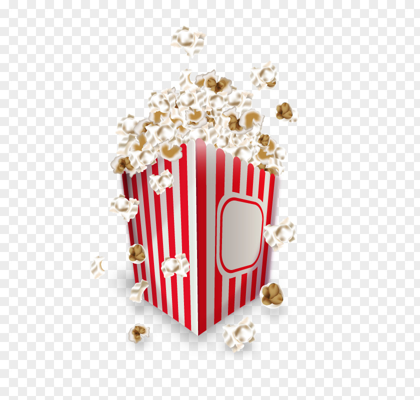 Vector Popcorn Cinema Film Ticket PNG