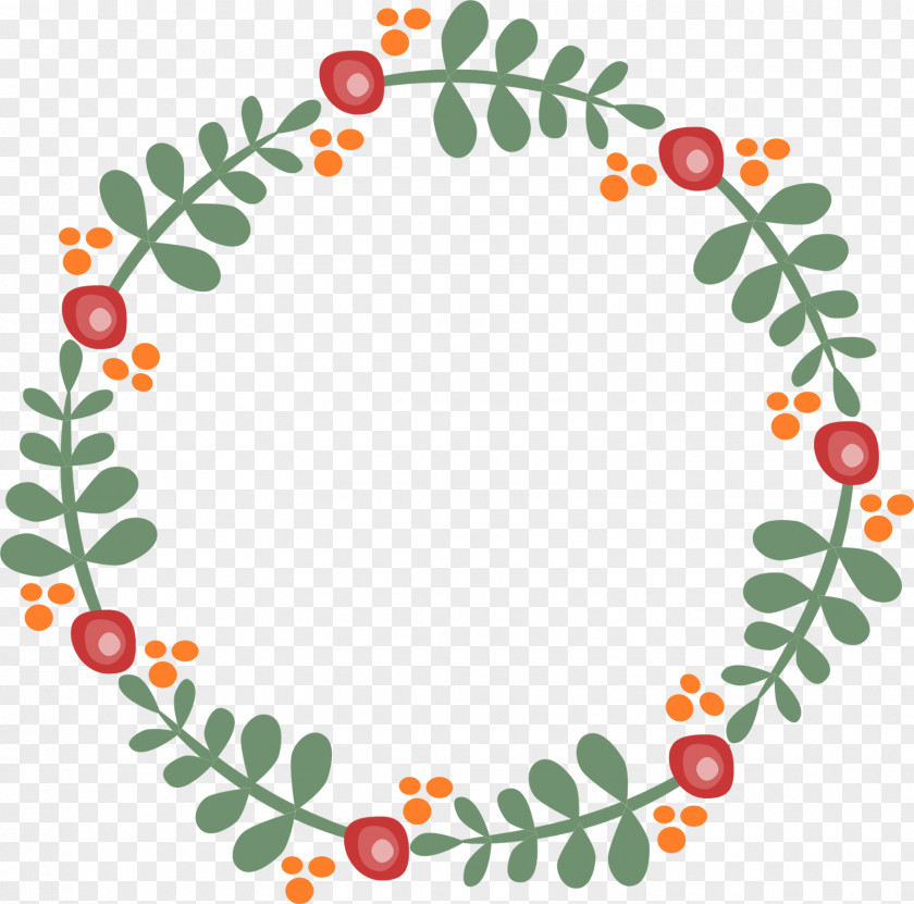 Flower Wreath Garland Clip Art PNG