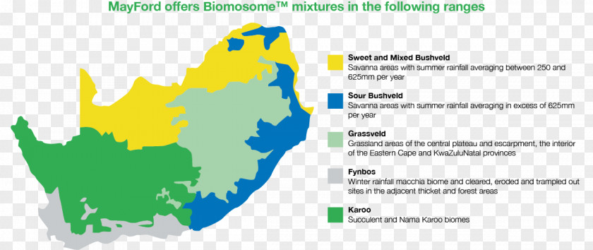 Map Bushveld South Africa Ecoregion PNG