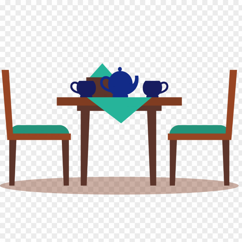 Neat Table Chair Dining Room Furniture PNG