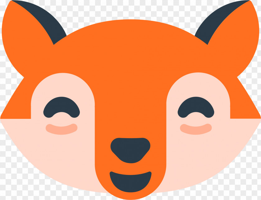 Whiskers Fox Heart Emoji Background PNG