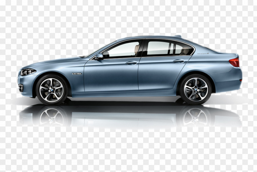 Blue BMW 5 Series Car 2014 ActiveHybrid 2016 Luxury Vehicle PNG