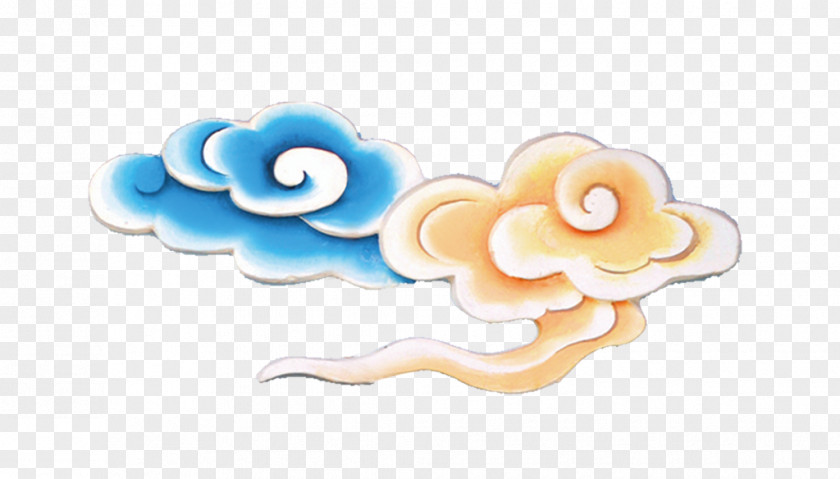 Colored Clouds Clip Art PNG