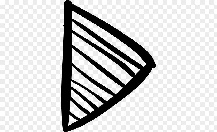 Triangular Arrow Sketch PNG
