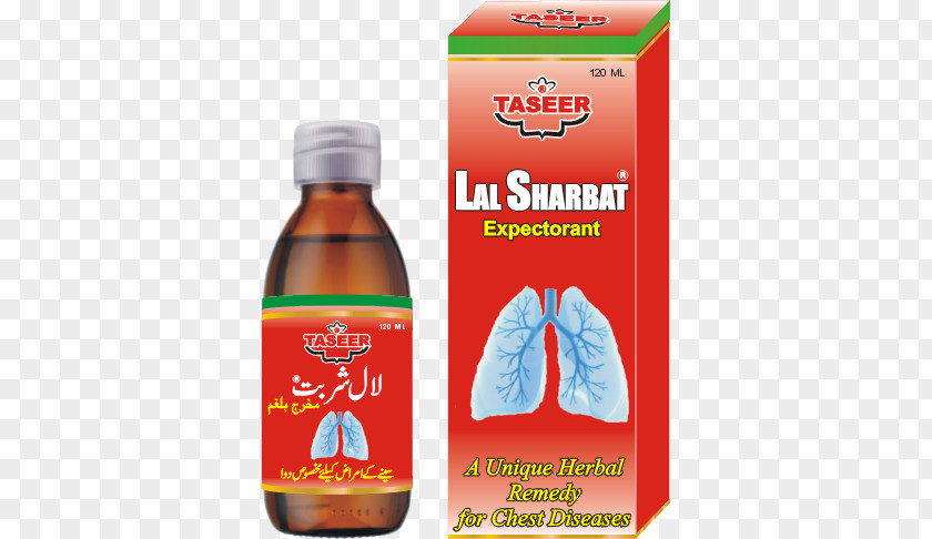 Sharbat Syrup Cough Herb Bottle PNG