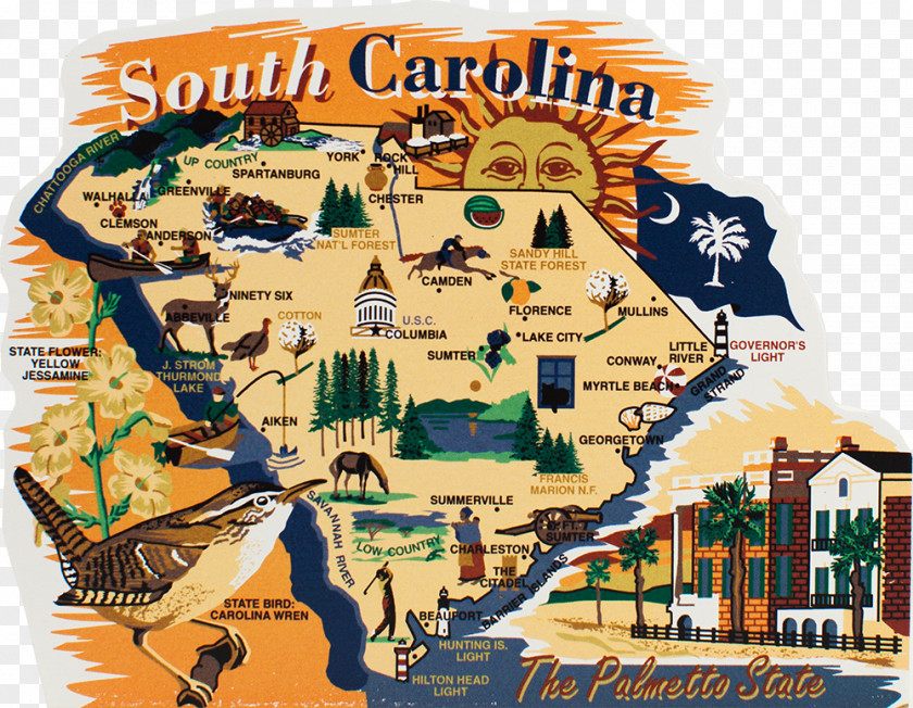 Map Province Of South Carolina North Ohio PNG