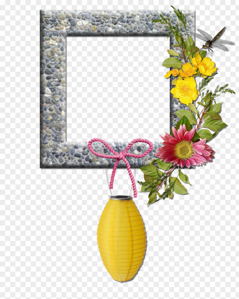 Picture Frames Floral Design Clip Art PNG