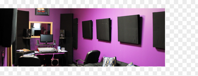 Recording Studio Purple Monkey Interior Design Services Sound And Reproduction PNG