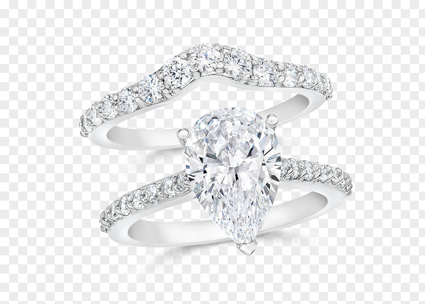 Wedding Set Ring Silver Bling-bling Body Jewellery PNG