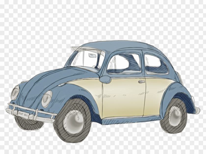 Car Volkswagen Beetle City Model PNG