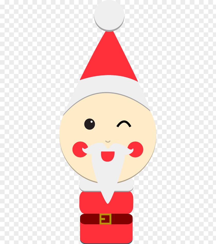 Cartoon Santa Claus Reindeer Christmas Dolls Clip Art PNG