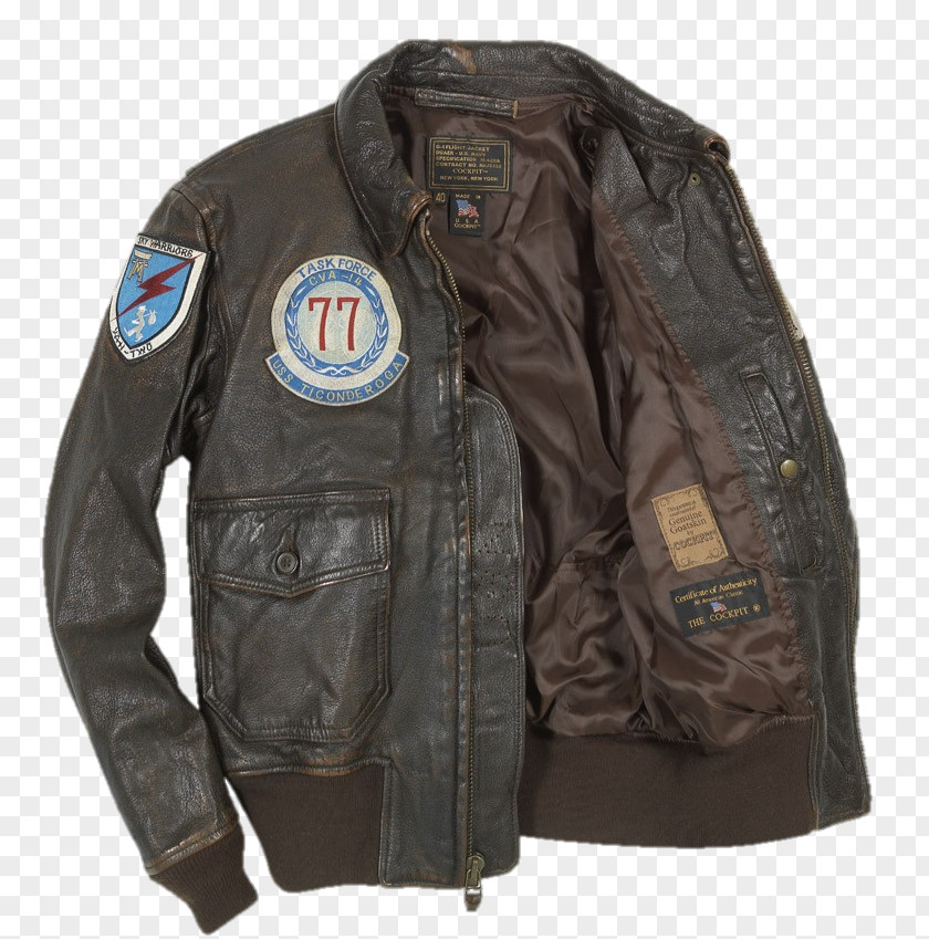 Flight Jacket Leather PNG