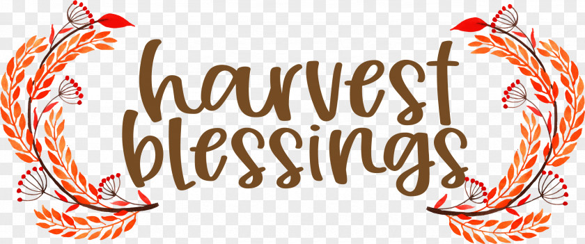 Harvest Blessings Thanksgiving Autumn PNG