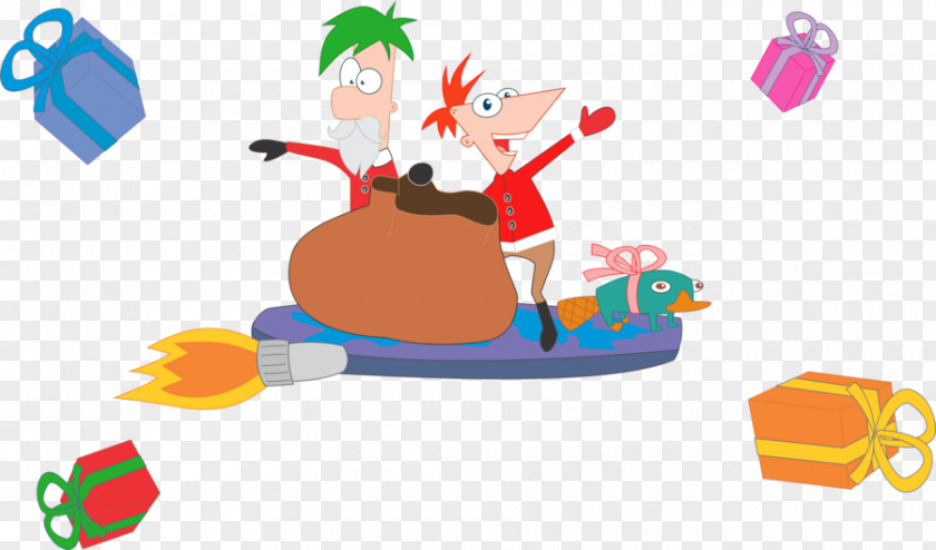 Marsh Phineas Flynn Ferb Fletcher And Christmas Vacation Day Illustration PNG