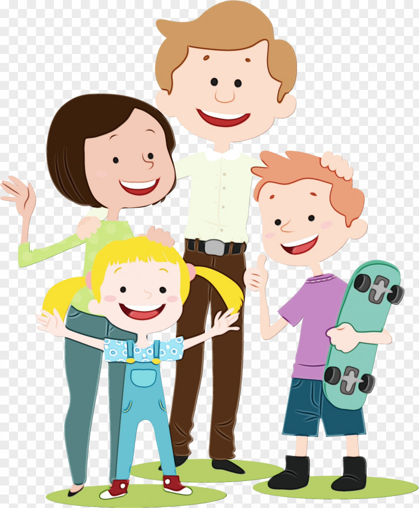 Sharing Fun Cartoon People Male Interaction Child PNG
