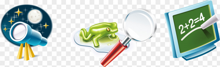 Telescope Magnifying Glass Vector Elements Teacher Icon PNG