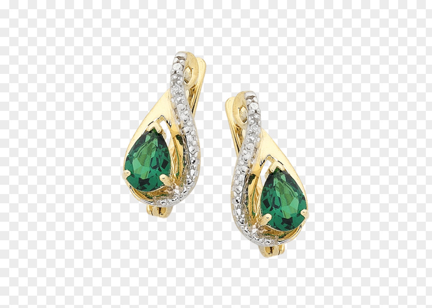 Diamond Stud Emerald Earring Jewellery Gemstone PNG