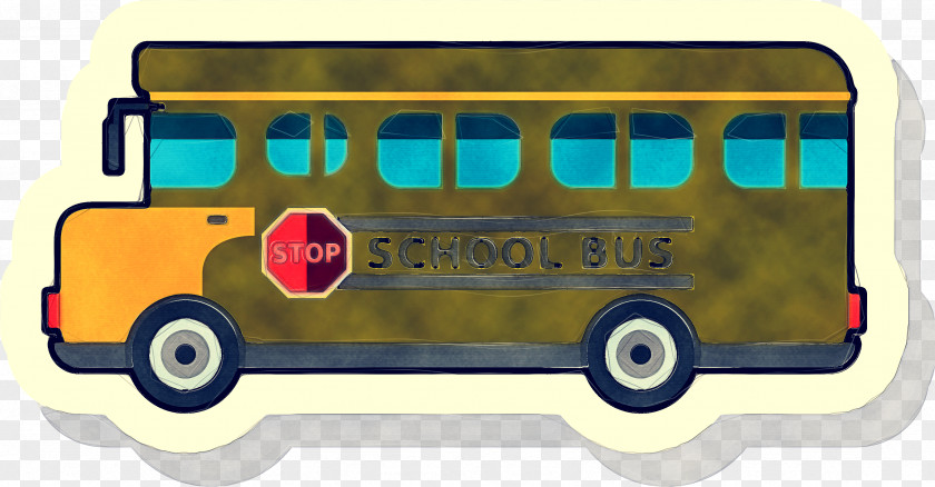 Model Car School Bus PNG