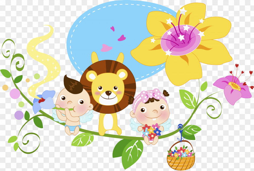 Morning Glory, Child Lion Cartoon Drawing PNG