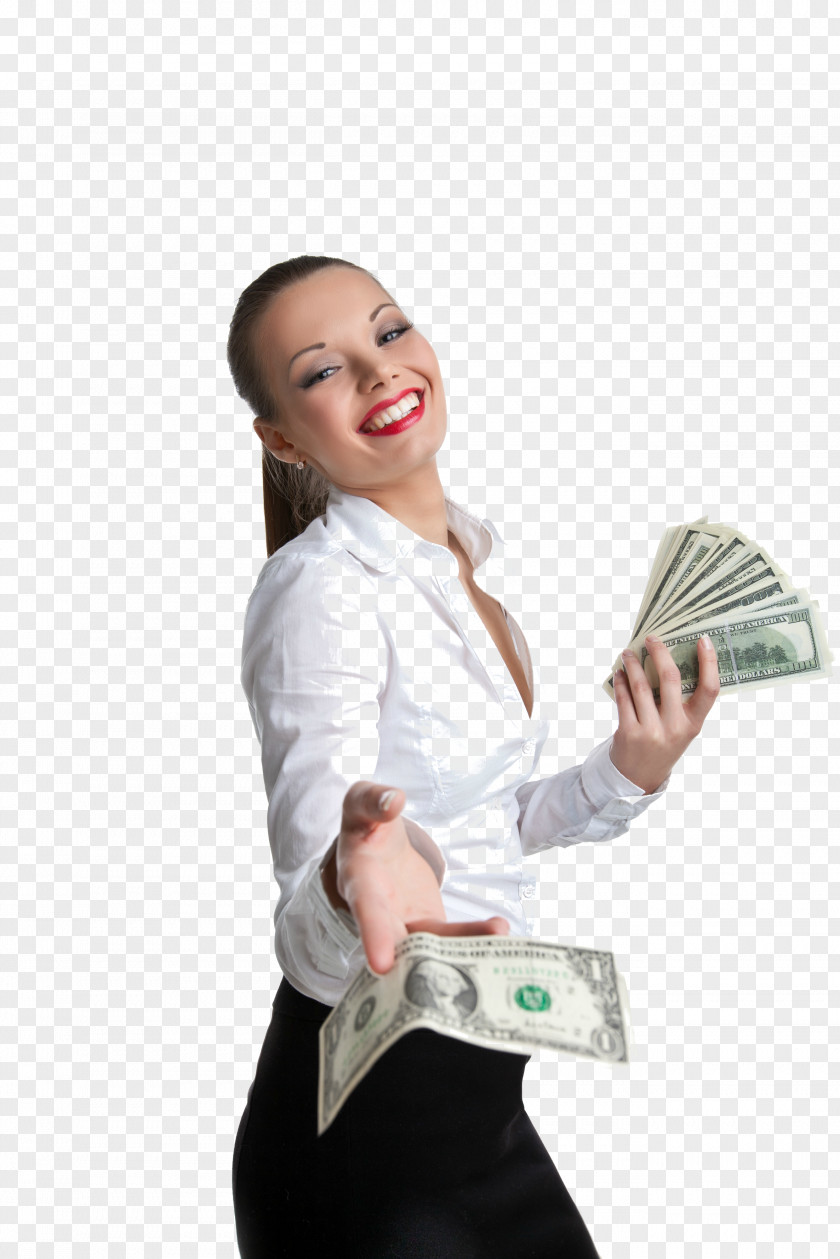 Money Bag Wallet Woman United States Dollar Banknote PNG