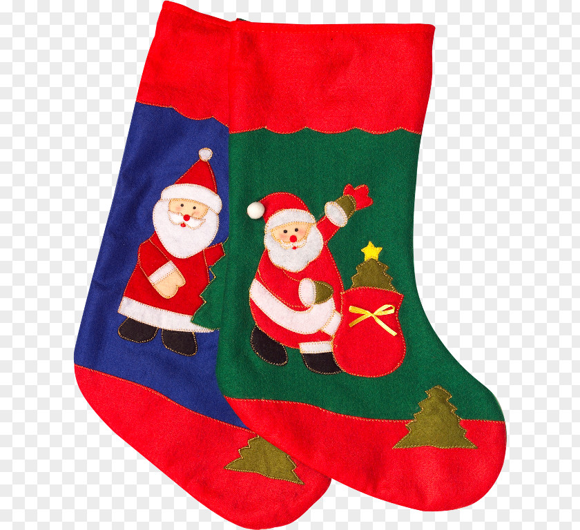Santa Claus Christmas Stockings Ornament Infant PNG