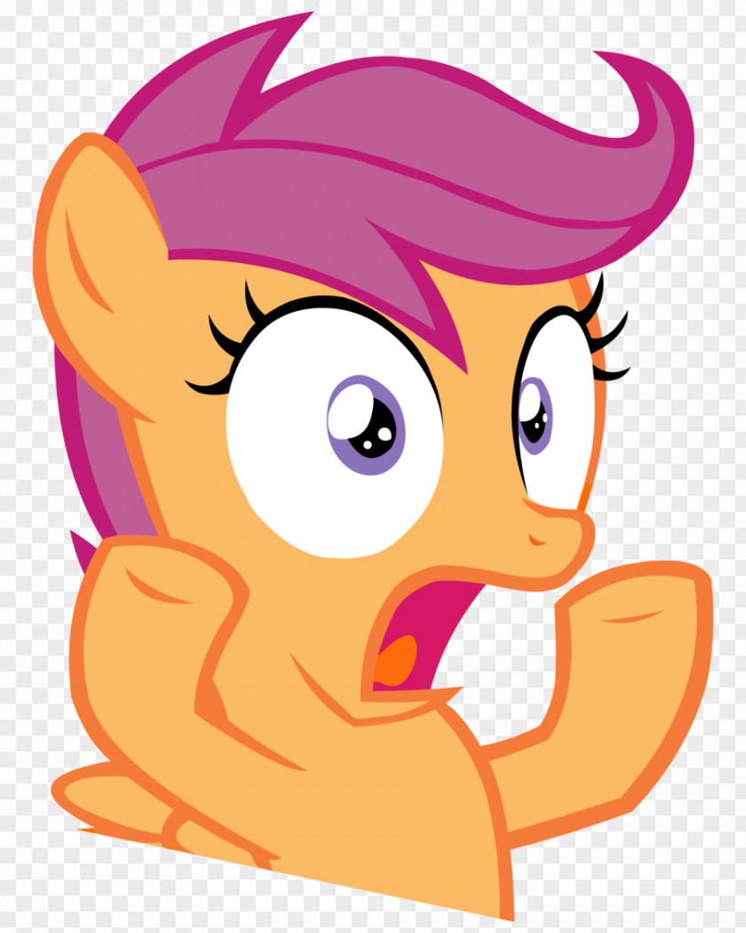 Shocked Scootaloo Pony Rainbow Dash PNG