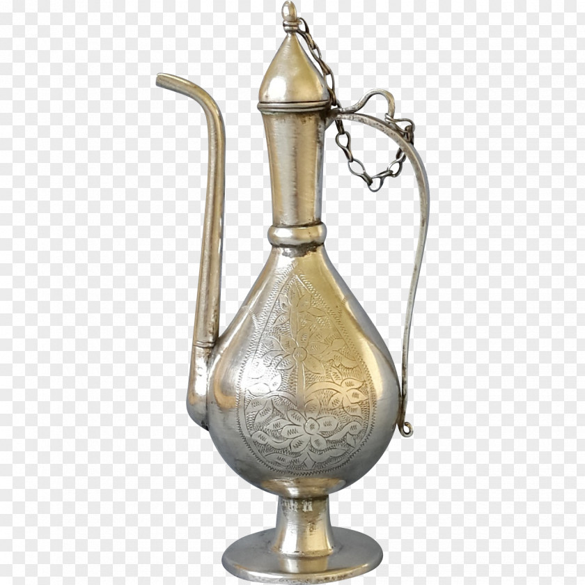 Vase Teapot Silver Jug Metal Tableware PNG