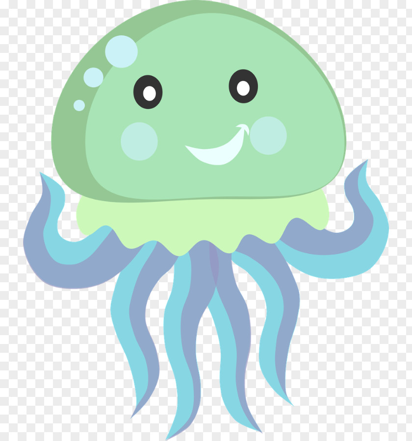 Blue Button Jellyfish Clip Art Openclipart Image Free Content PNG