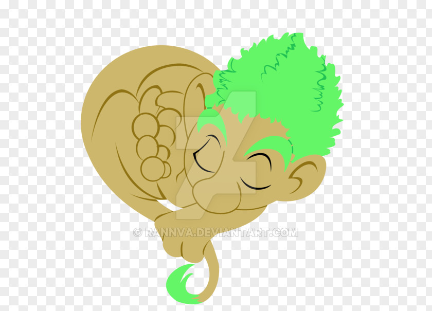 Fantasy Troll Carnivora Green Leaf Clip Art PNG