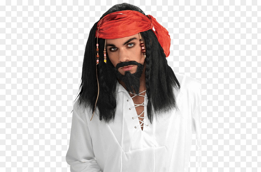 Hat Wig Halloween Costume Piracy Kerchief PNG