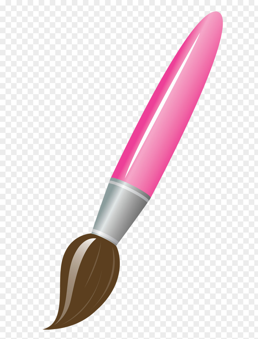 Pink Paint Paintbrush Drawing Clip Art PNG