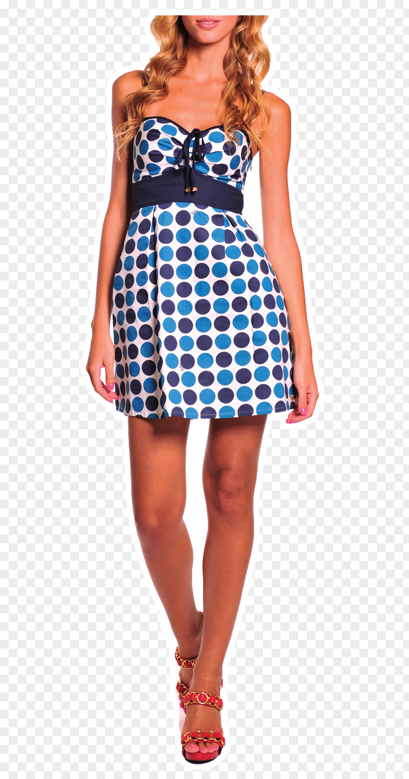 Poa Polka Dot Fashion Clothing Model Dress PNG