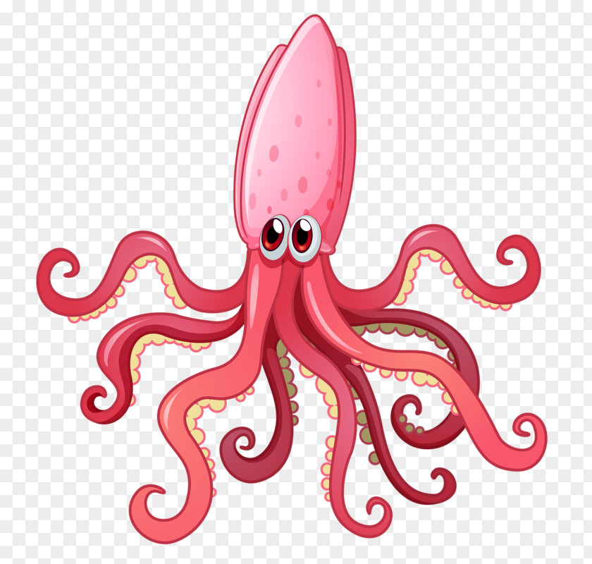 Under The Sea Squid As Food Octopus Clip Art PNG