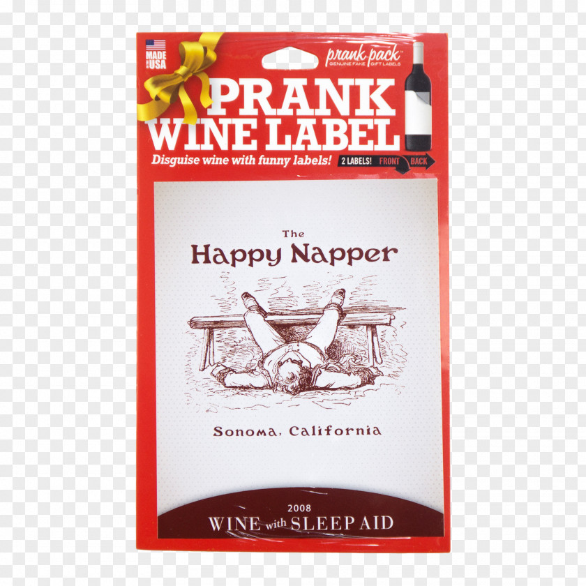 Wine Label Practical Joke Bottle PNG