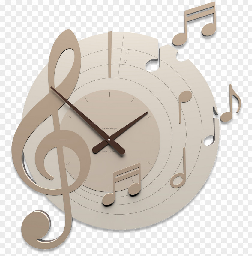 Clock Bellini Mimosa Musical Note PNG