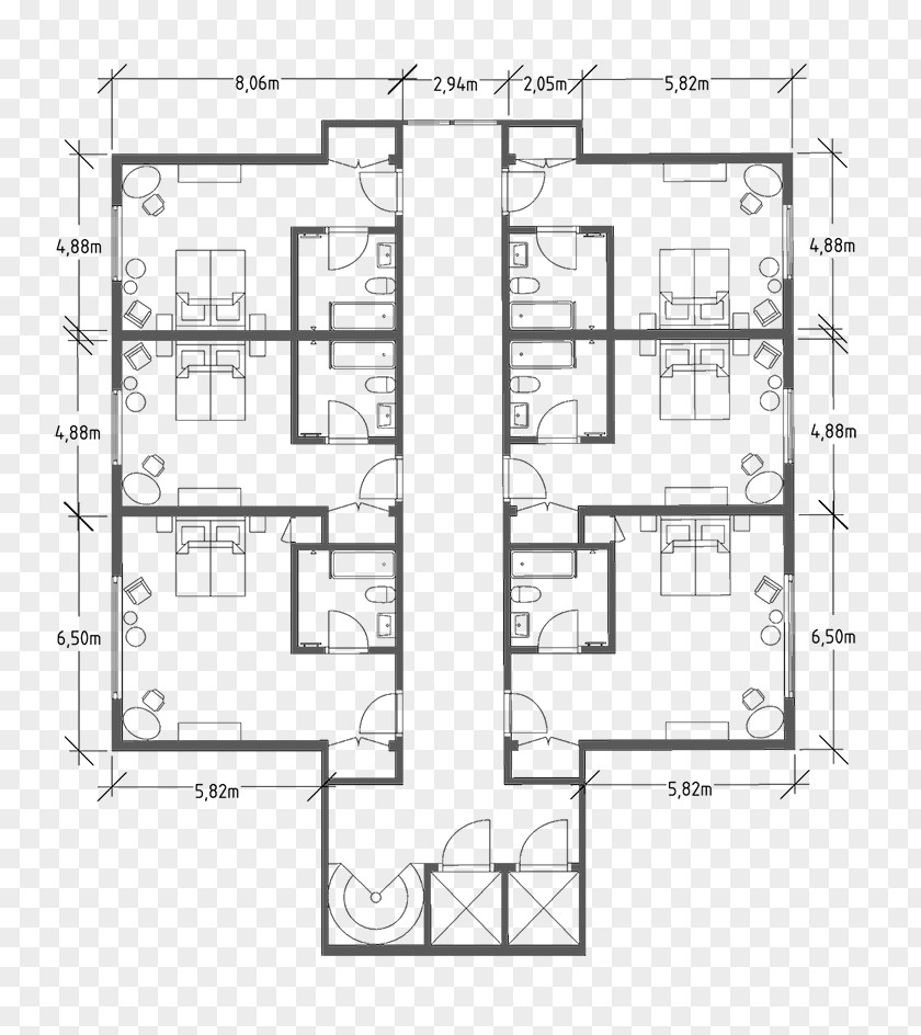 Design Floor Plan Technical Drawing Furniture 2D Computer Graphics PNG
