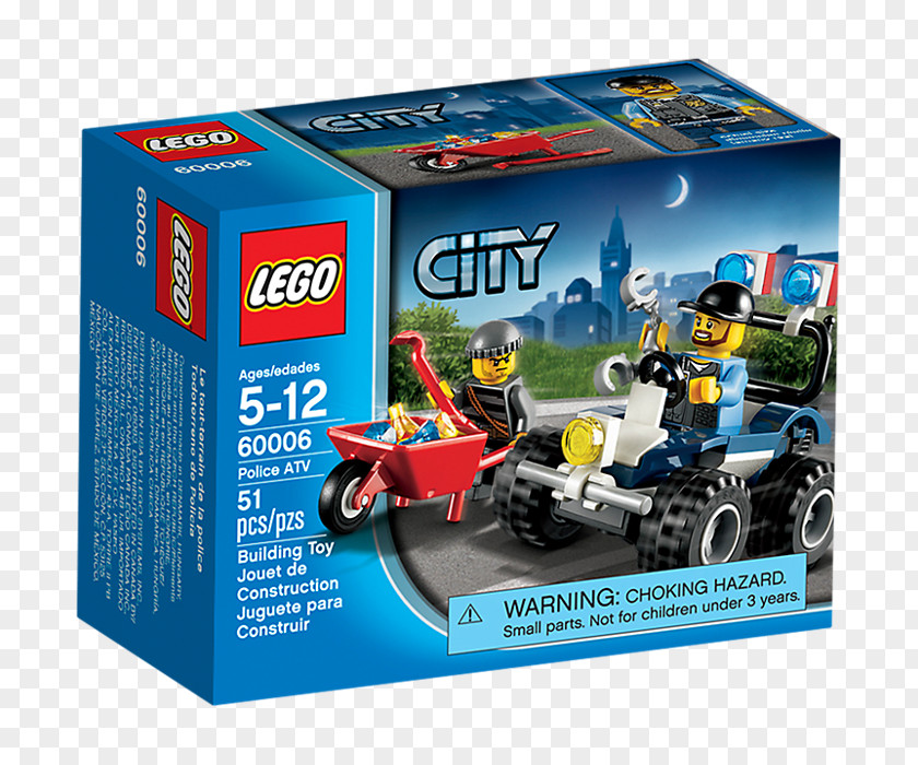 Police ATV Amazon.comToy LEGO City Play Set 60006 PNG