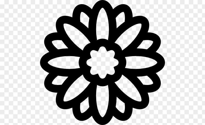 Silhouette Flower PNG