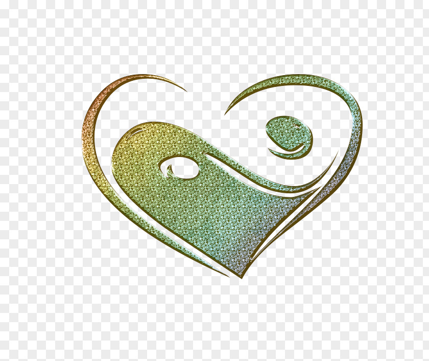 Yin Yang And Heart Drawing Symbol PNG