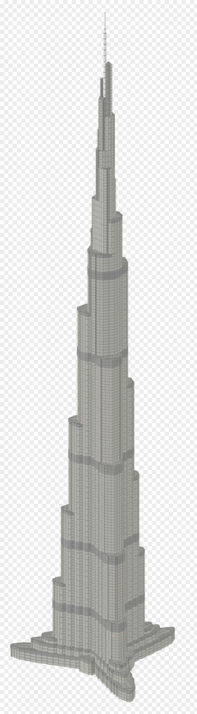 Burj Khalifa Transparent Background Steeple Black And White Skyscraper PNG